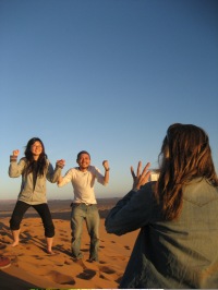 Yoko and Yuji atop a Dune